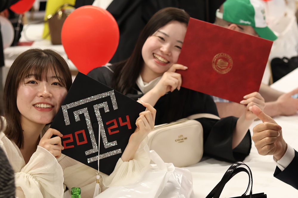 Graduates at the Reception
