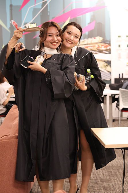 Graduates at the Reception